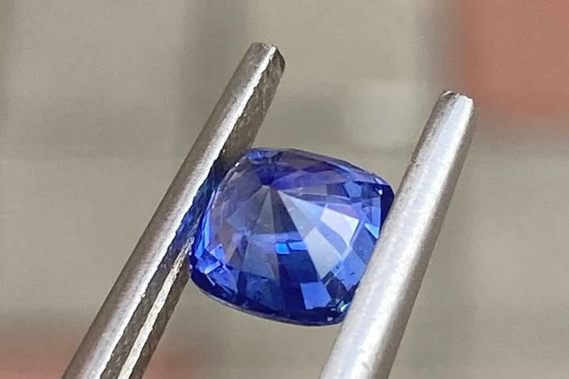 Blue Sapphire from Sri Lanka – Cushion Cut Unheated Gemstone 1.15ct - Image 2