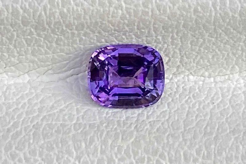Ceylon Purple Sapphire – 0.60ct Cushion Cut Unheated Gemstone - Image 2