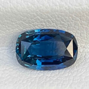 Violetish Blue Sapphire from Sri Lanka – Cushion Cut Heated Gemstone 1.39ct