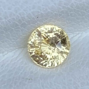 Yellow Sapphire from Sri Lanka – Round Cut Unheated Gemstone 1.05ct